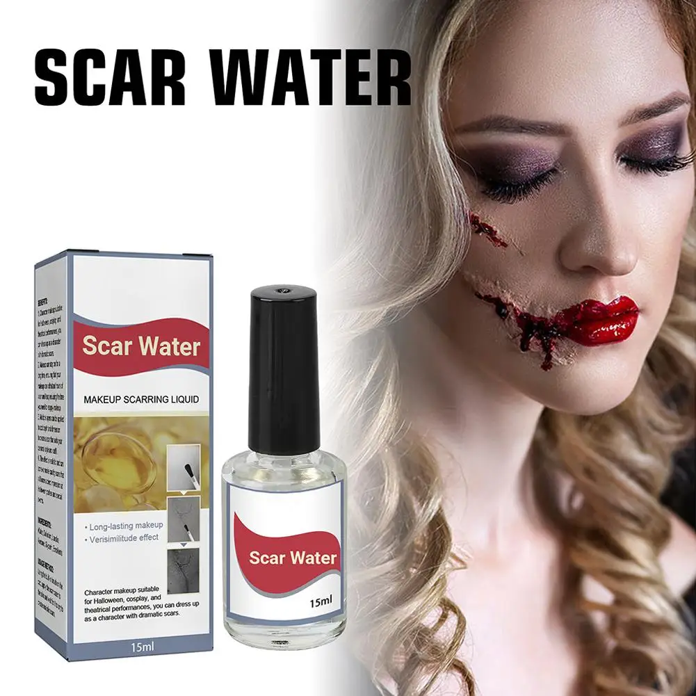 Makeup Scarring Liquid, Scarring Liquid Special Effect Make Up, Liquid Scar Makeup Cosmetic Special Effects Liquid For Halloween 2