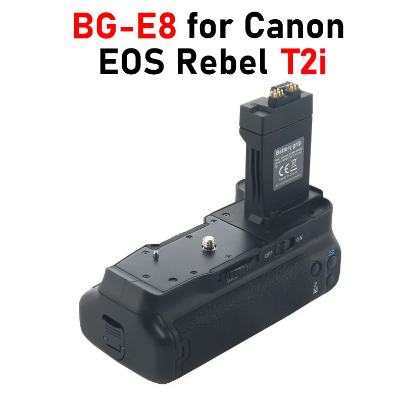 

Батарейный блок T2i с вертикальной ручкой для Canon EOS Rebel T2i батарейный блок