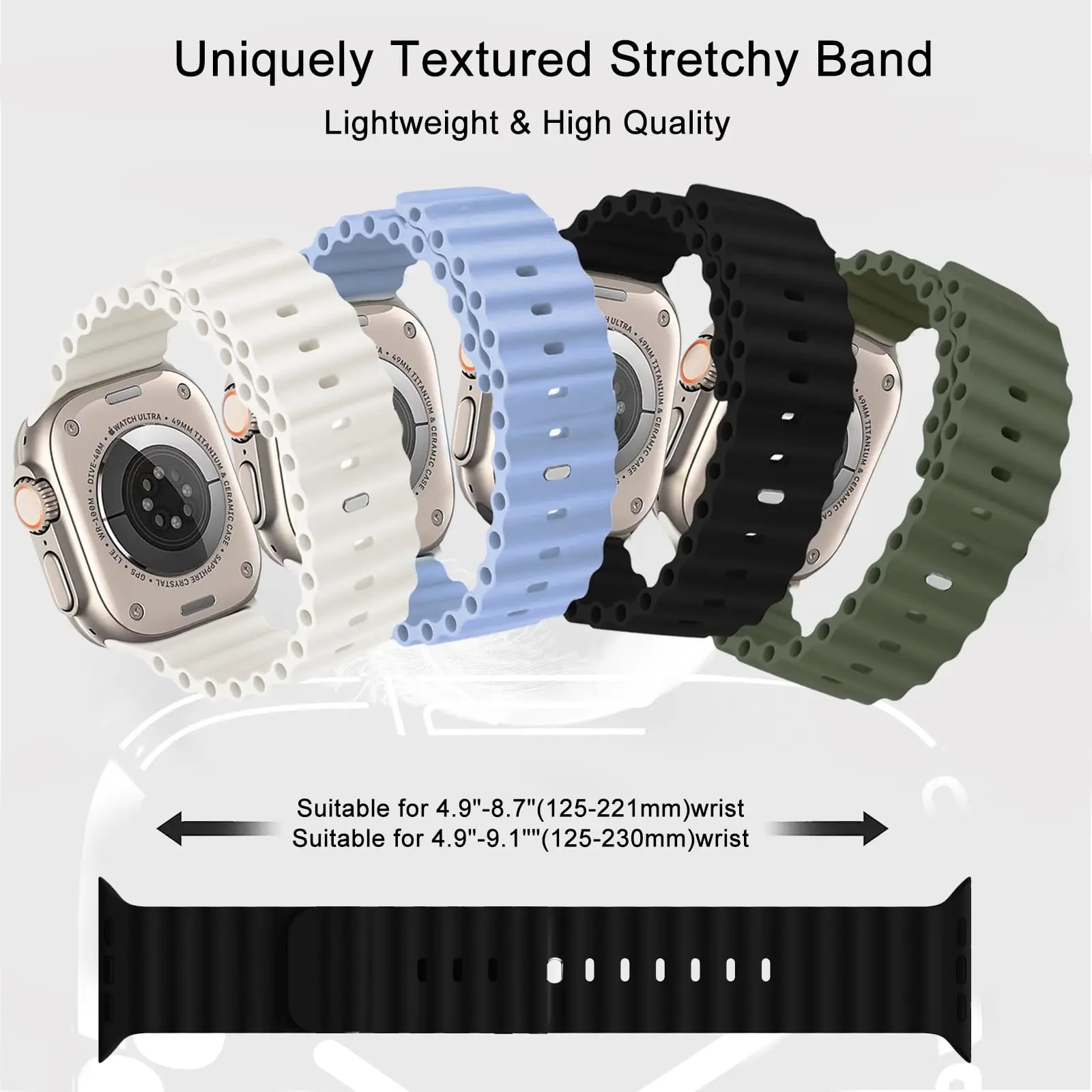 Ocean Silicone Sport Watch Band - Vibrant & Durable Strap