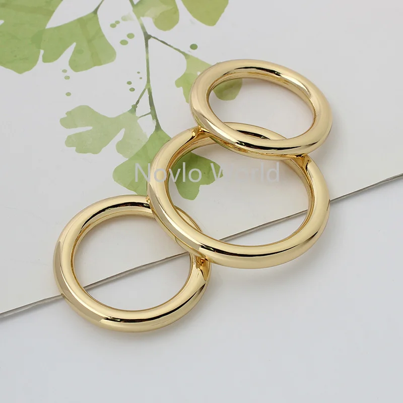 10-50 조각 3 색 30mm 38mm 6.0mm 두꺼운 합금 O 링 애완 동물의 스트랩 커넥터 버클 용접 반지 가방 액세서리