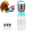 Portable Dog Water Bottle with Food Container Food Grade Material Dog Cat Travel Pet Water Cup Bottle Water Bottle Pet Dispenser