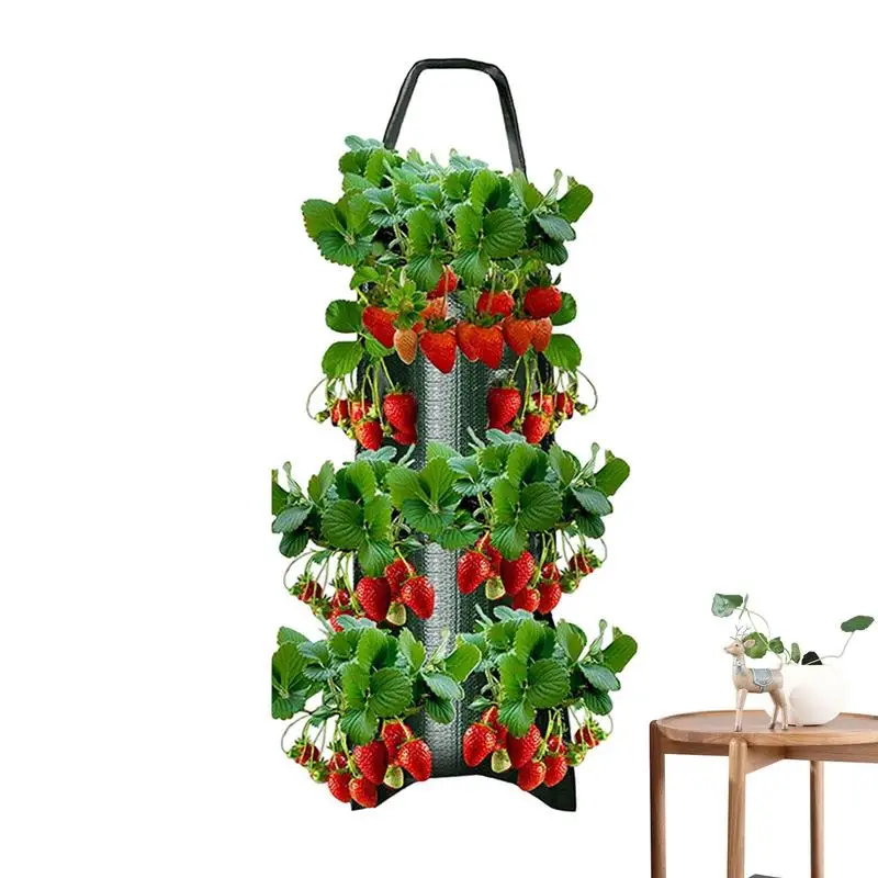 

Hang Grow Bags Vegetable Planter Bags For Outdoor Plants Breathable Wall Hang Balcony Greening Flower Growth Planting Bag For