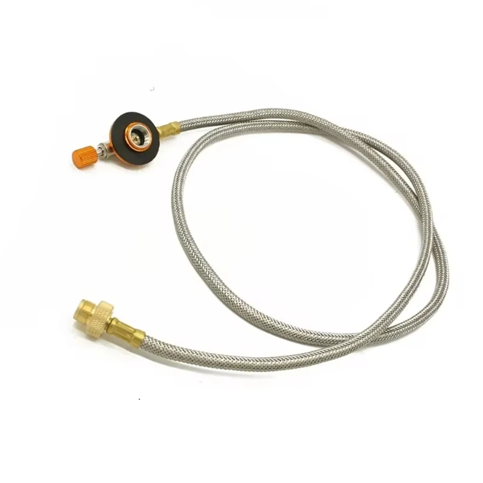Outdoor Camping Stove Gas Adapter Split Extension Tube Adapter Gas Tank Adaptor Cooking Picnic Camping Equipment Accessories gas stove accessories,cookware accessories