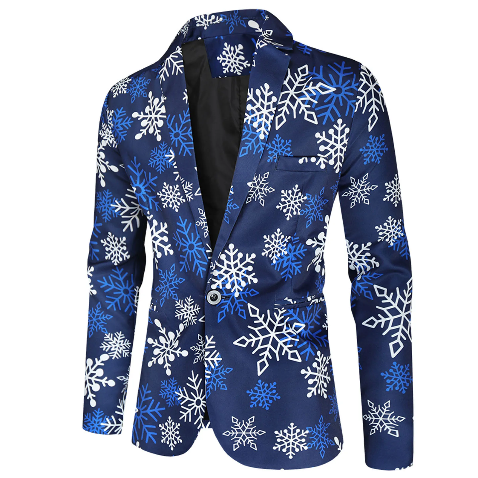 Valentine's Gift Men's Fashion Suit Party Coat Casual Slim Fit Blazer Buttons Suit 3D heart Print Painting Blazers Jacket Men 2