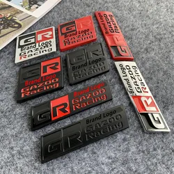 Gazoo Racing GR SPORTS 3D Zinc Alloy Badge Car Styling Adhensive Metal Decal Auto Door Decoration For TOYOTA Rav4 Vios etc