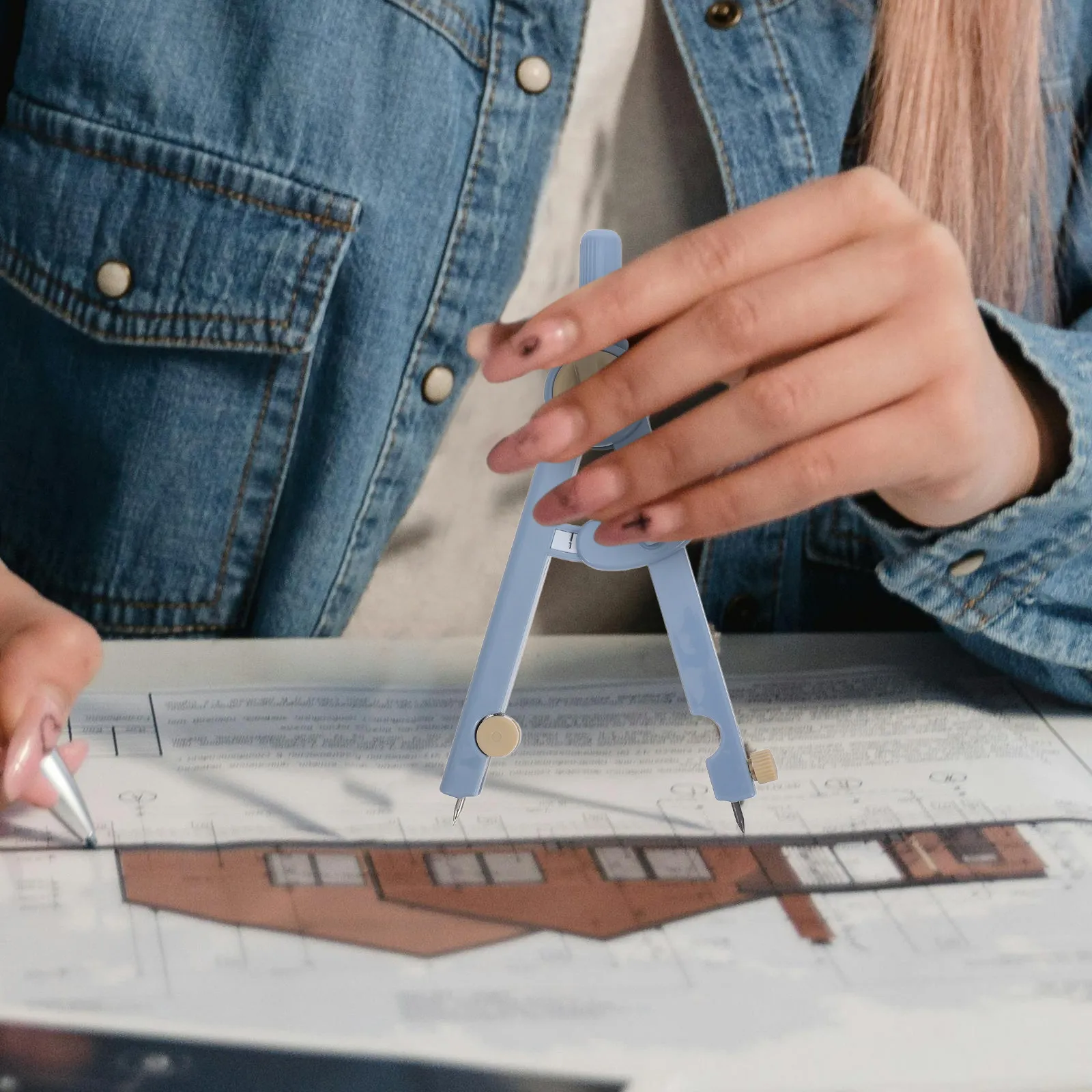 디지털 정밀 나침반, 제도 기하학 수학 학습 목공 프로젝트 다기능 드로잉 나침반, 경량형