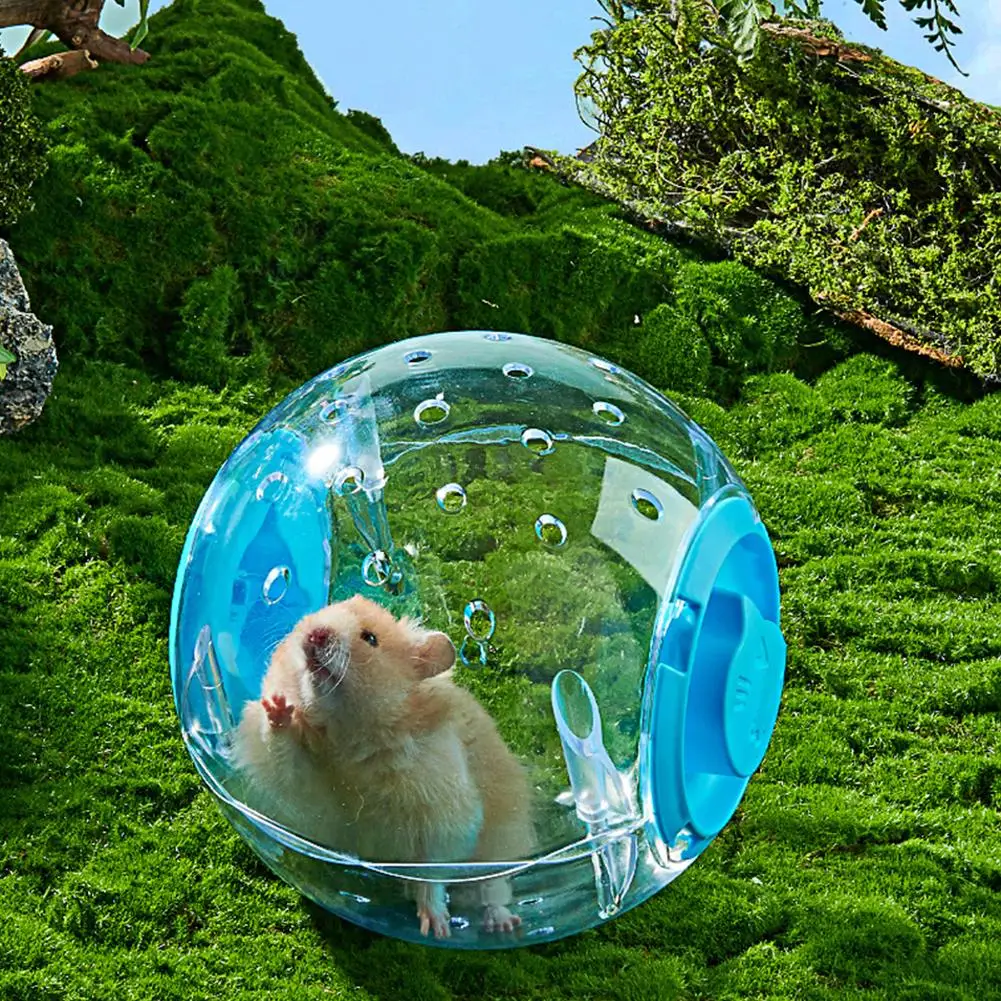 Hamster Exercise Ball Hamster Running Ball Transparent Small Pet Mice Jogging Ball Grounder Rat Porous Ventilation Gerbil Exercise Toy Pet Supplies pet toys,hamster toy,pet exercise toy,hamster exercise ball