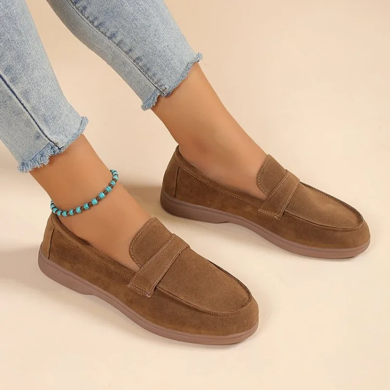Women Shoes Comfortable For Work Autumn Fashion Casual Flat Plus Size 35-43 Non-slip Platform