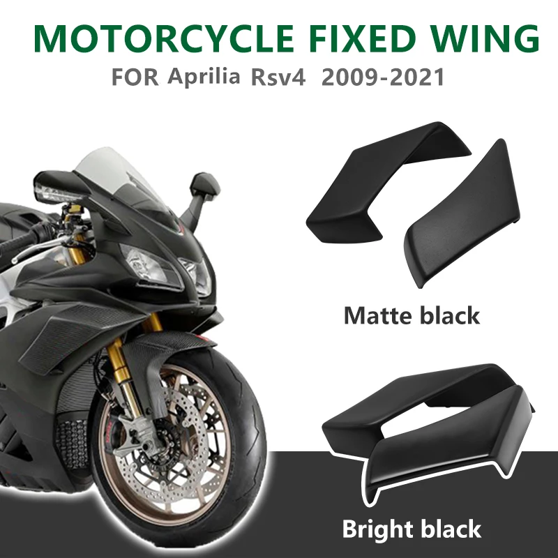 

RSV4 2010 2011 2012 Motorcycle Winglet Aerodynamic Wing Kit Spoiler ABS Carbon Fiber For APRILIA RSV4 Rsv4 2009-2021 Fixed Wing