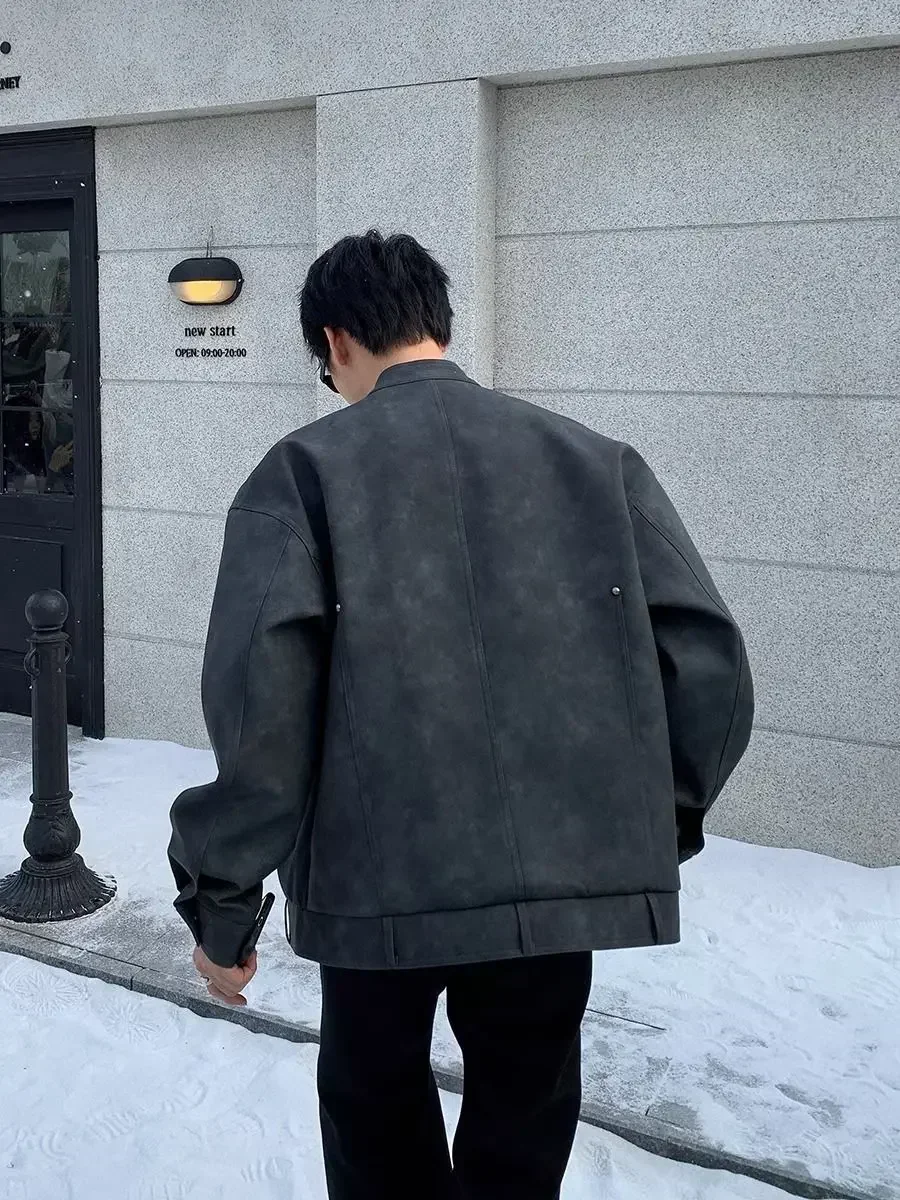 FA665 2024 Autumn and Winter New Men's Jacket, Warm and Versatile Fashionable Retro Handsome Coat 3