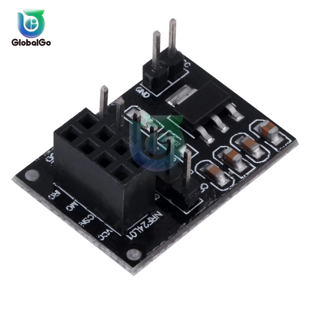 NRF24L01 Wireless Base Adapter Module 3.3V Socket Adapter Plate Board with 8Pin for Arduino Robot Smart Car 24L01 Wireless Modul