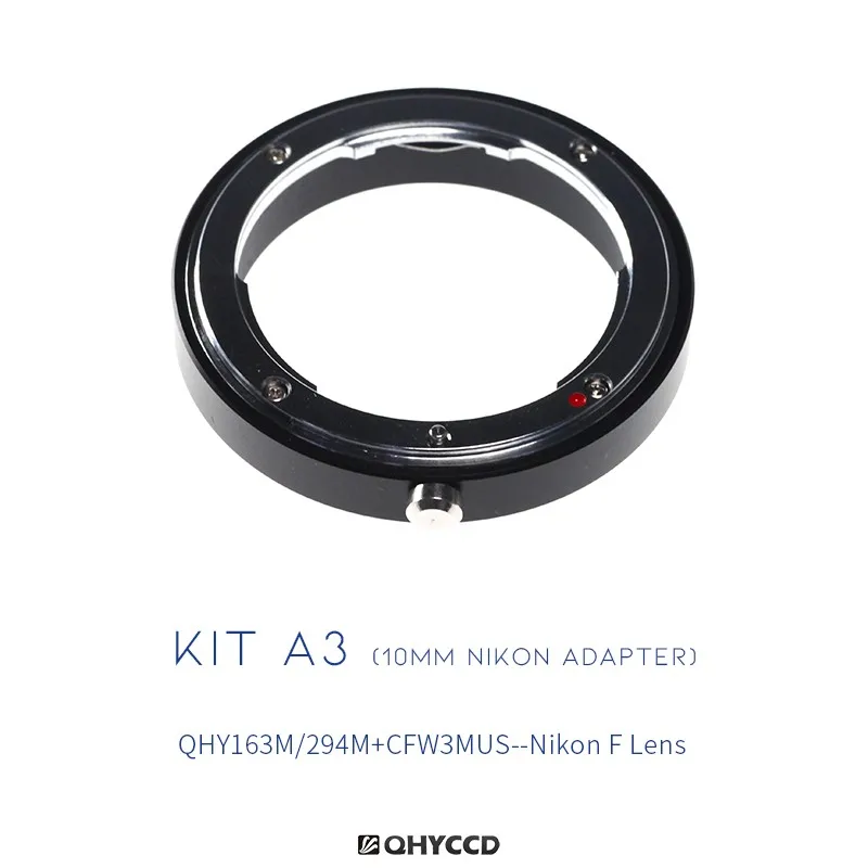 

QHYCCD Adapter Ring Set, Nikon Adapter Ring, A3, 10mm, M54