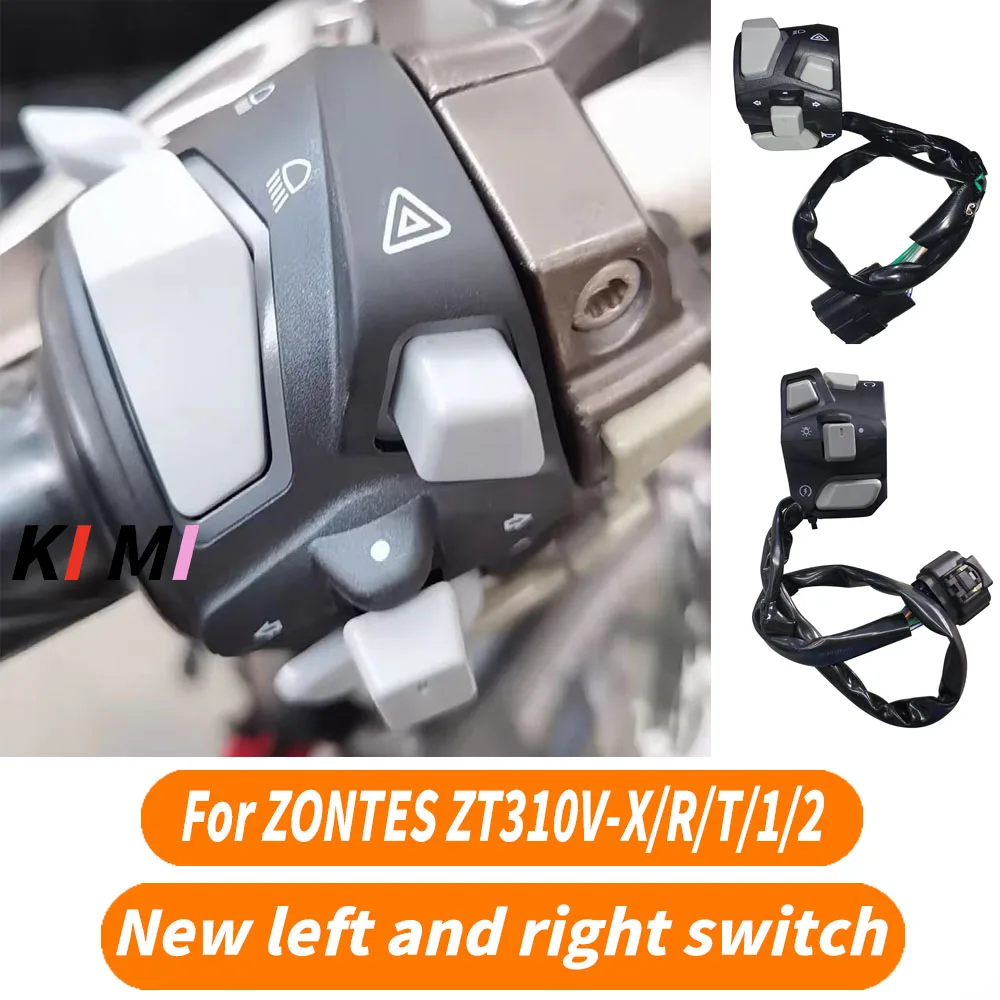 

For ZONTES ZT310V-X/R/T/1/2 Motorcycle new left and right switch horn steering start variable light passing button