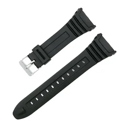 Silicone Sports Watch Strap - Waterproof Rubber Wristband Accessory (Silver Buckle)