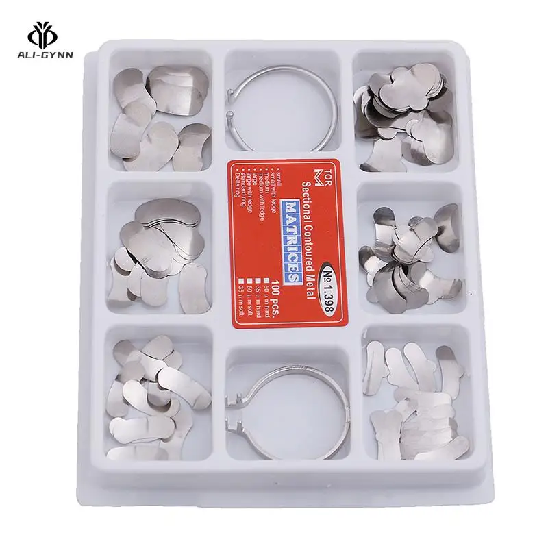 100Pcs/Pack Dental Metal Matrices Dental Metal Matrices