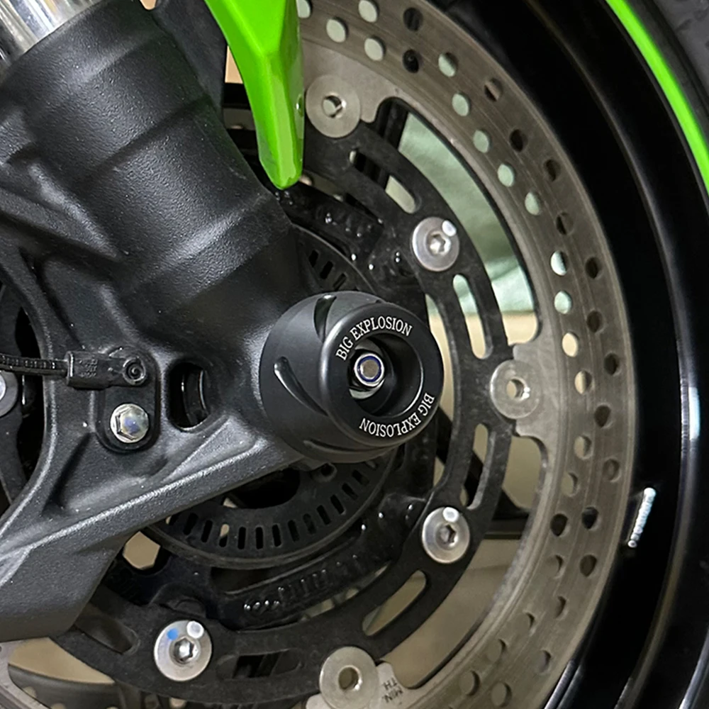 ZX10R 전면 후면 액슬 포크 크래시 슬라이더 KAWASAKI ZX-10R 2016-2020 ZX-10R SE/RR (성능)18-20 오토바이 휠 프로텍터