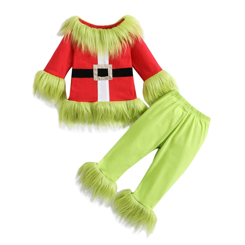 Kids Clothing Set Boys Girls Christmas Outfits 6M-7Y