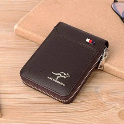 Luxury PU Leather RFID Wallet - Elegant Cardholder (Coffee)