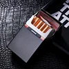 Metal Cigarette Case Box Cover Classic Men's Tobacco Cigarettes Box Case Holder Hard Cigarettes Tobacco Box Case Cover 6