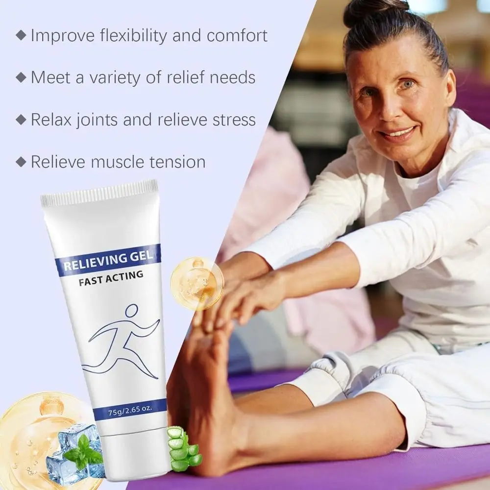New with Menthol and Frankincense Soothing Cooling Gel Relieve Muscle Tension Nourishing Pain Relieving Gel Fast Absorbing