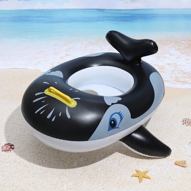 Shark Inflatable Pool Toys Cartoon Animals Shape Swimming Floating Seat Baby Toddler Outdoor Water Toys PVC Inflatable Swim Ring