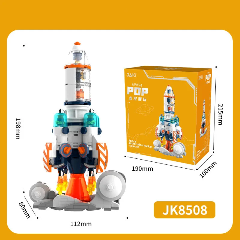 Space Exploration Astronaut Rocket Building Block Toy Gift