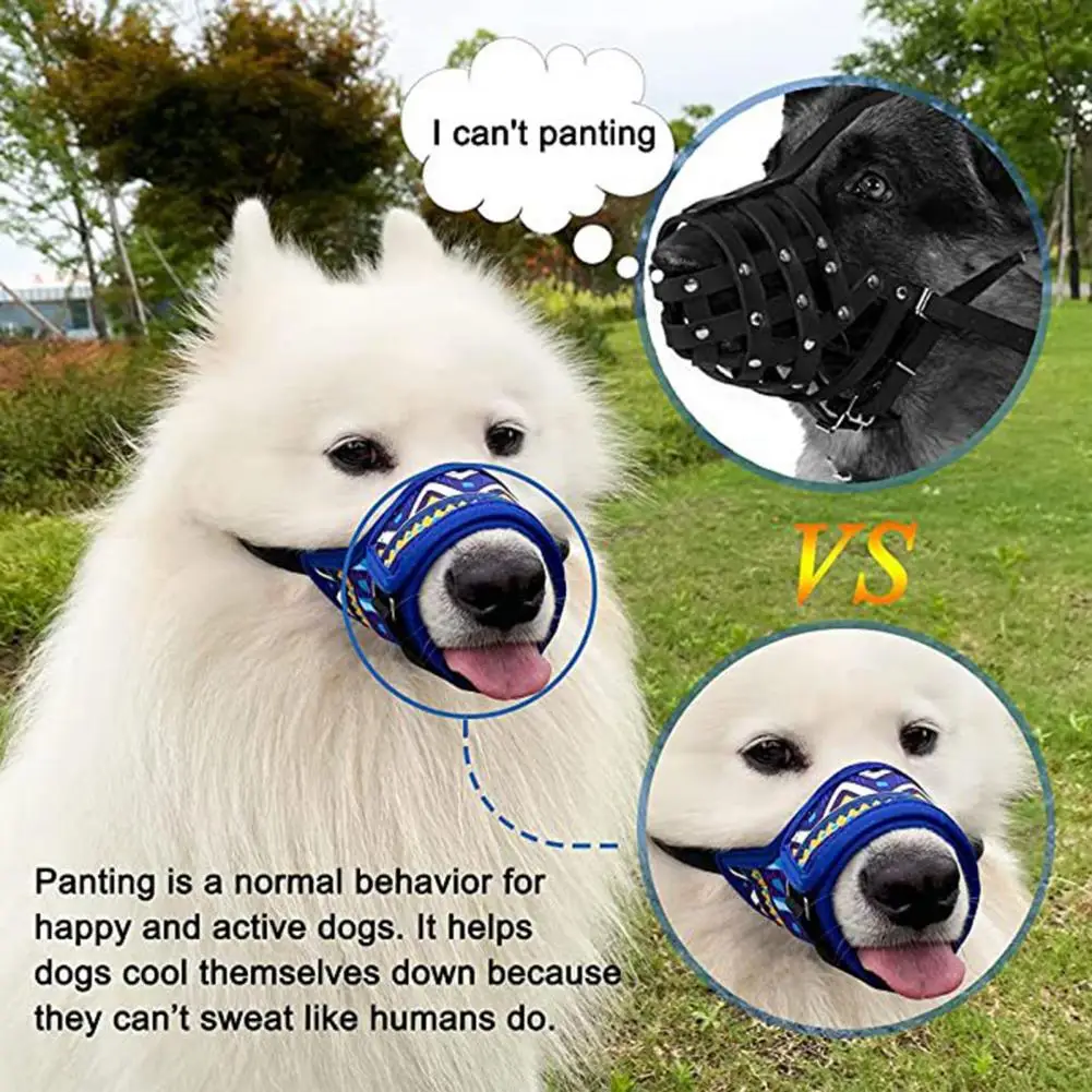 Adjustable Dog Muzzle Buckle Design Breathable High Elasticity Puppy Muzzle Pet Face Protector For Small Medium Large Dogs dog muzzle