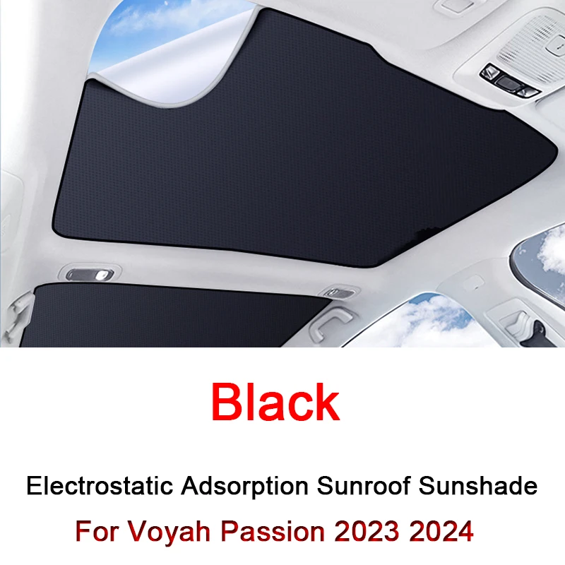 

Car Electrostatic Adsorption Sunroof Sunshade Fit For Voyah Passion 2023 2024 Heat Insulation Skylight Sticker Auto Accessories