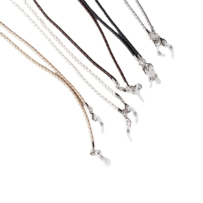 

Винтажное ожерелье-цепочка ручной работы, плетеная веревка, фиксатор ремешка для очков для женщин