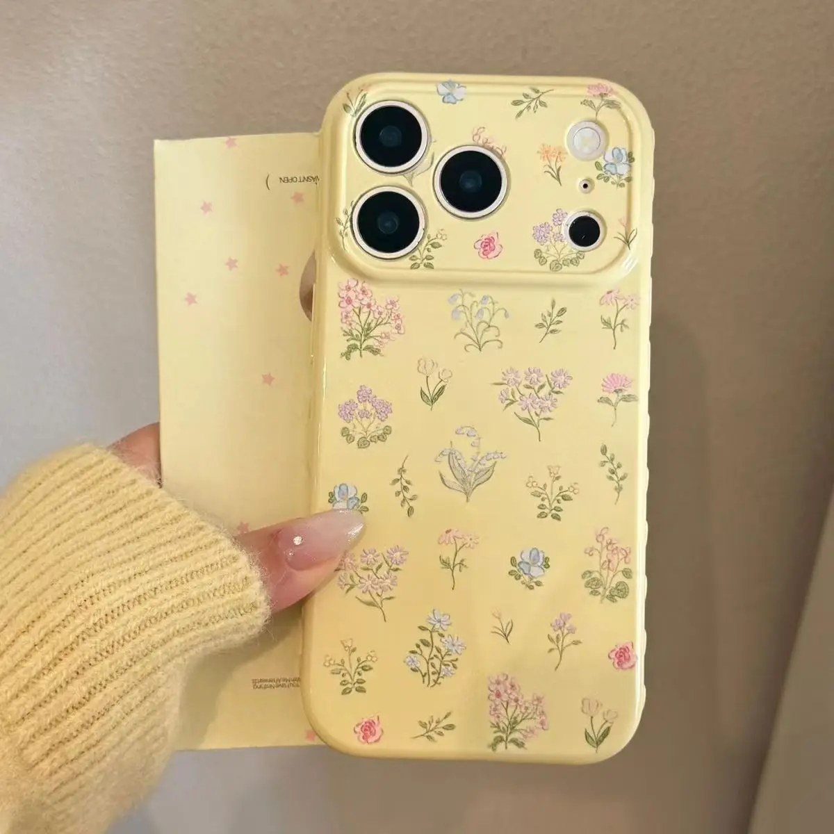 Summer Fragrant Flowers Yellow Shockproof Phone Case with Soft Bumper Cover