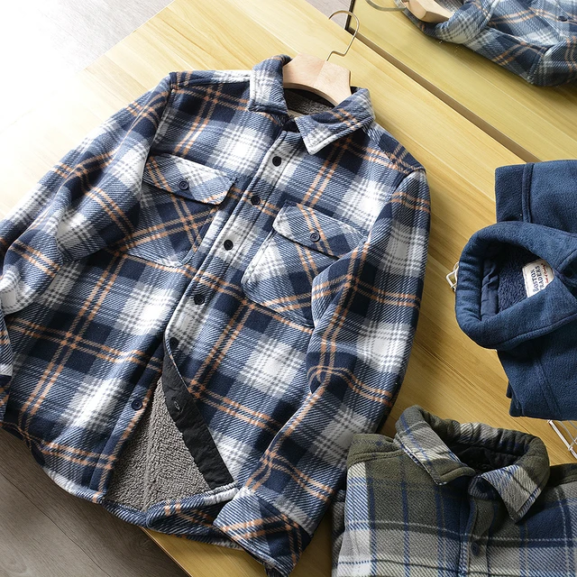 Giacca Da Lavoro Camicie Da Uomo Giacca In Pile, Foderata In