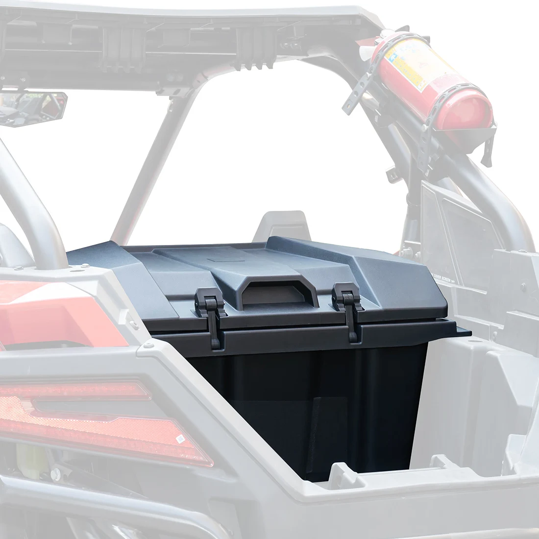 UTV Storage Rear Cargo Box Compatible with Polaris RZR PRO XP 4 2020- 2022  2023 Large Box 73 QT Low-Density Black High Quality