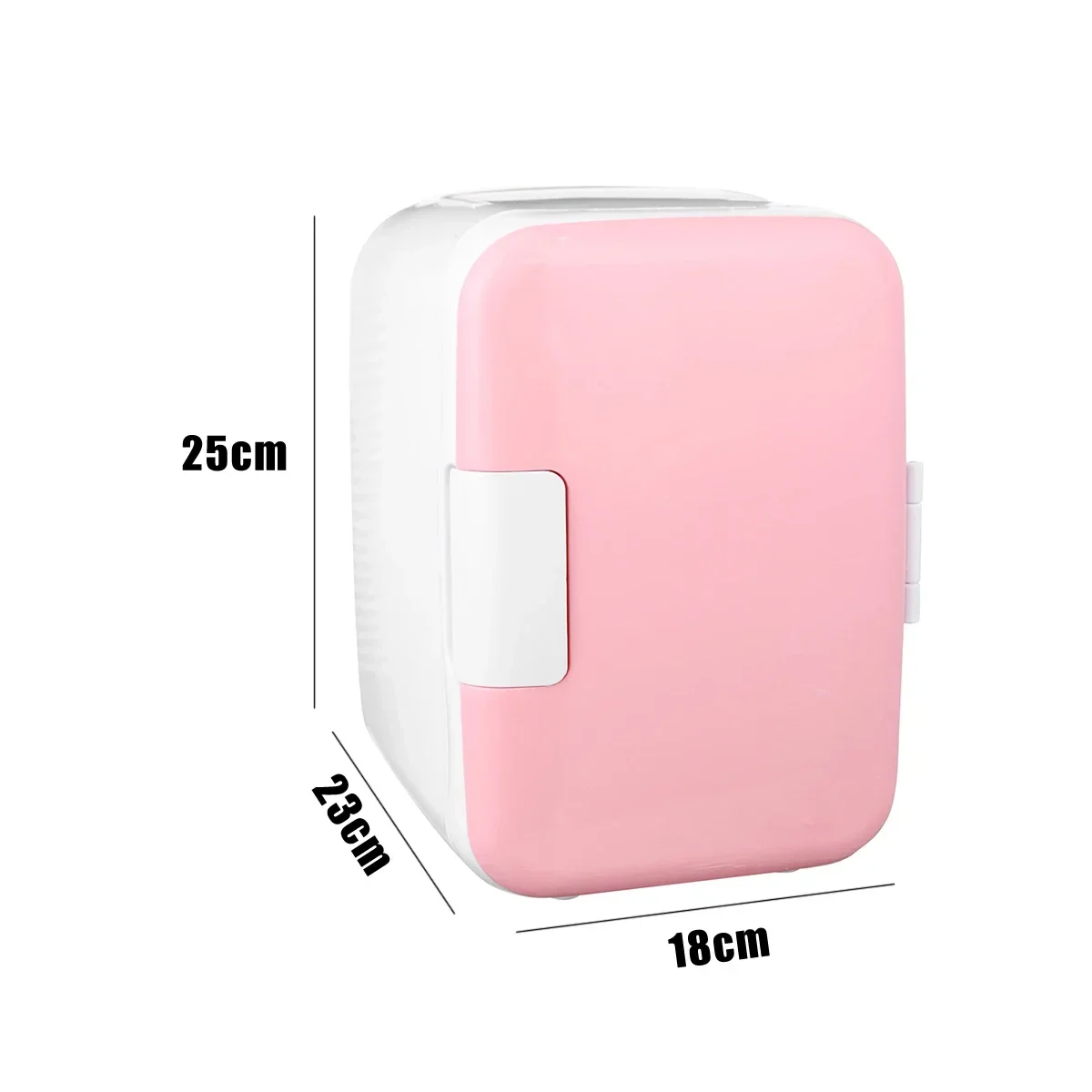 휴대용 미니 냉장고 쿨러 및 워머, 자동차 보트 차량 냉장고, 가정 사무실 AC 및 DC, 12V, 4L, 핑크, 블루, 화이트