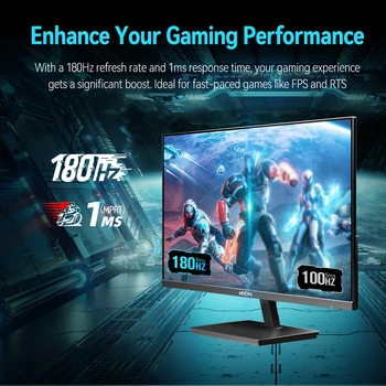 New ARZOPA 27inch 180Hz 2K FastIPS QHD PC Monitor 1ms FreeSync Gaming monitor,M1RC 2