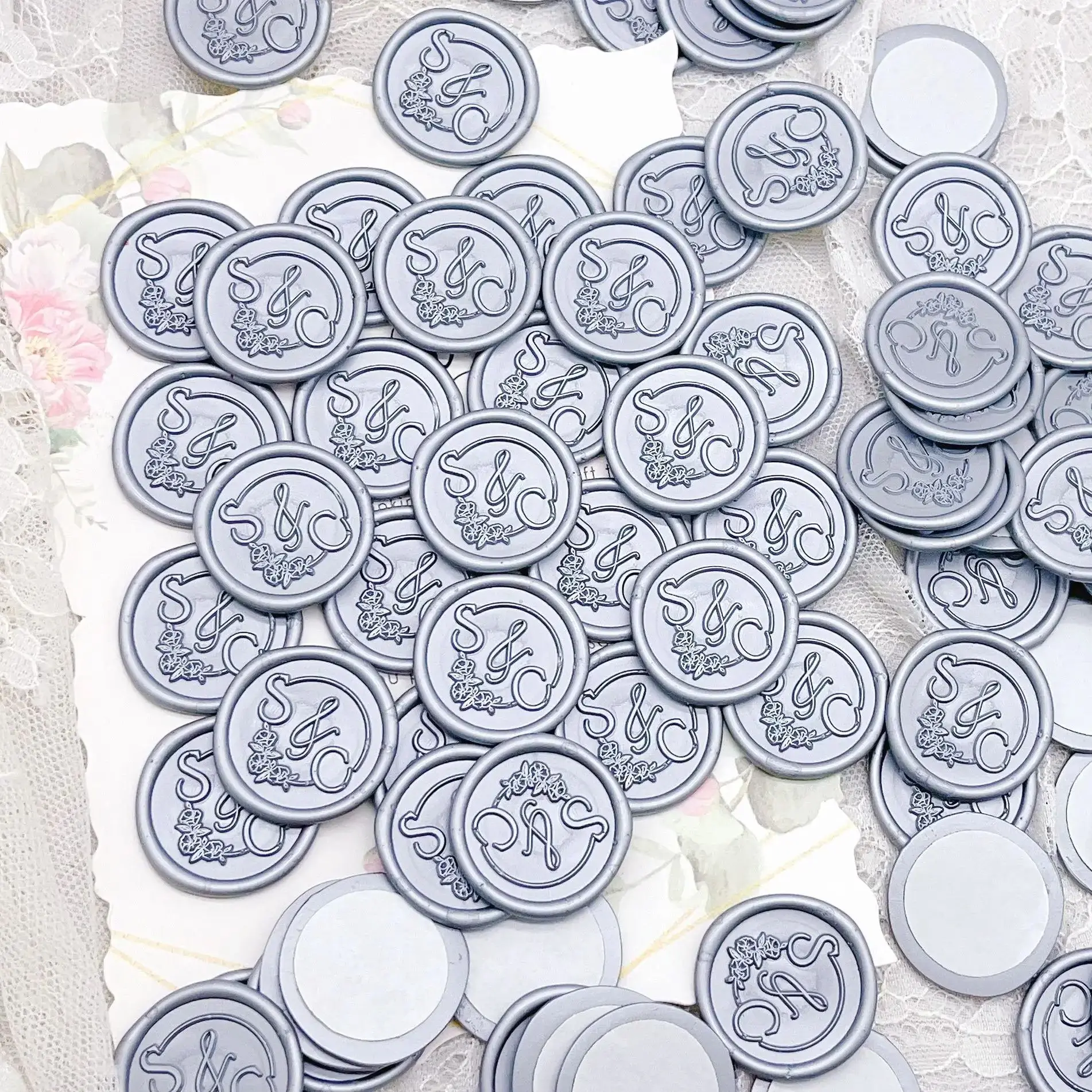 Custom Wedding Wax Seal Stickers wax seal stamp decorative stickers name stickers