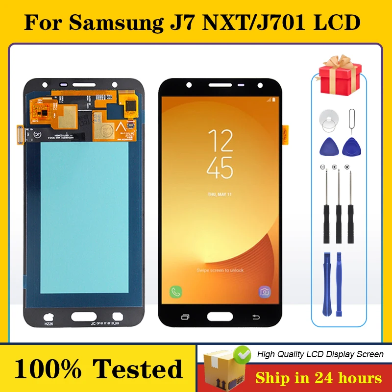 1Pcs OLED J7 Nxt Display For Samsung Galaxy J701 Lcd Touch Screen Digitizer J7 Core J7 Neo
