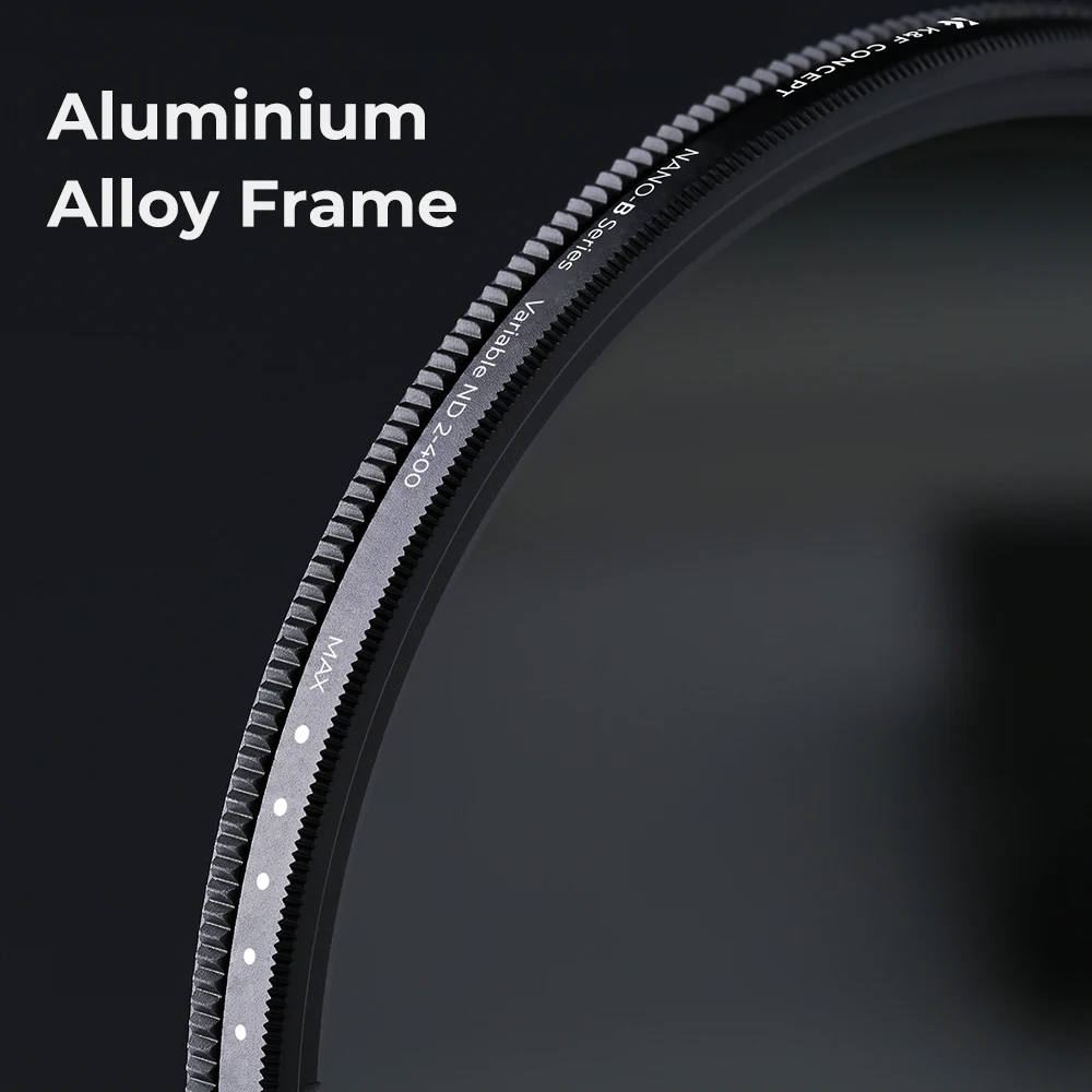 Filtre ND Variable GOBE ND2-400 77mm - Pour Photo/Vidéo - Nano-revêtement 24 Couches - Compatible Grand Angle