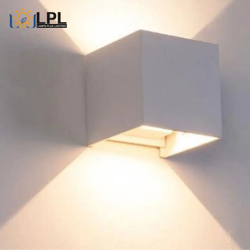 

12W LED Wall Lamp Indoor Outdoo Waterproof Light IP65 Adjustable Beam Angle Design Cube LED Bedroom Courtyard Porch Wall Sconce