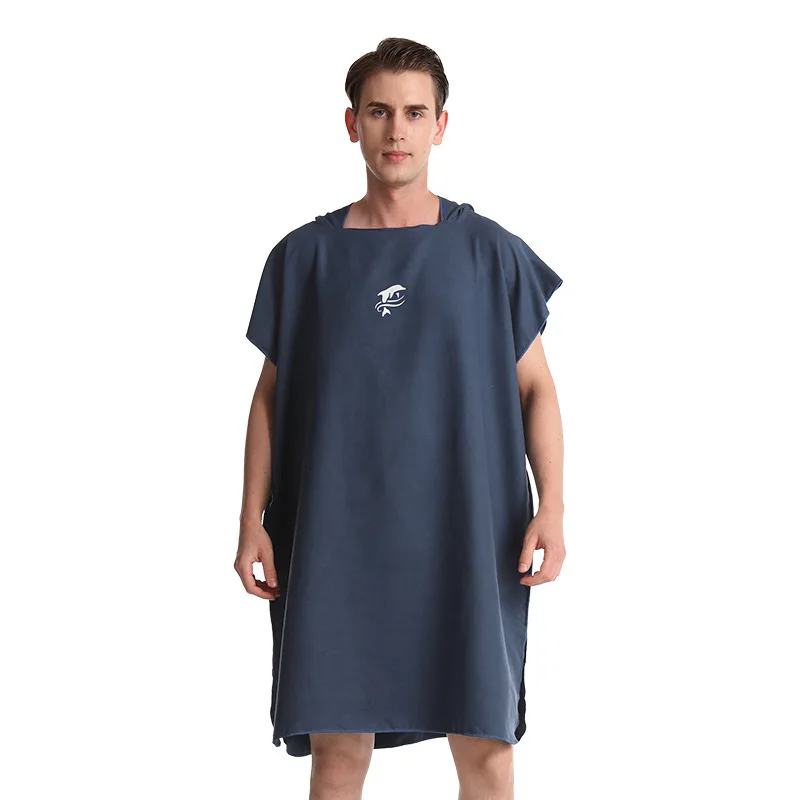 

Surf Poncho Changing Towel Quick-Dry Hooded Robe Microfiber Beach Blanket Bath Towel Swim Wetsuit Beach Poncho for Adults P7