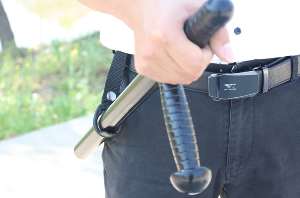 Schlagstockhalter für Dienstgürtel - Taktisches Holster für Strafverfolgungs- und Sicherheitspersonal - Offenes Schlagstockholster – Detail 12