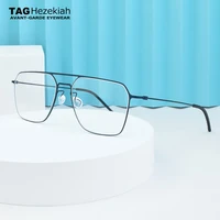 Оправа для очков из чистого титана для мужчин и женщин, винтажная квадратная оправа для очков по рецепту при близорукости, 5517 оптические корейские очки
