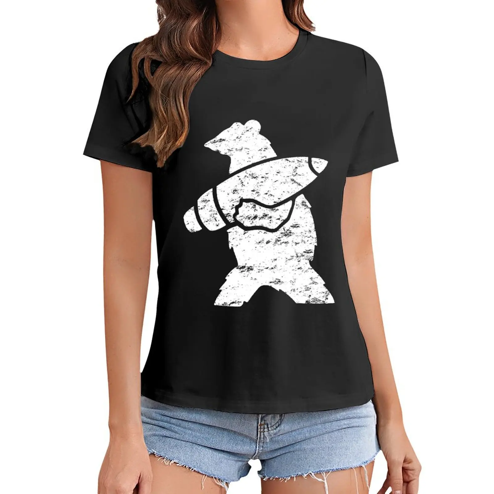 

Wojtek the Bear T-Shirt animal prinfor quick drying anime customs Women's t-shirt