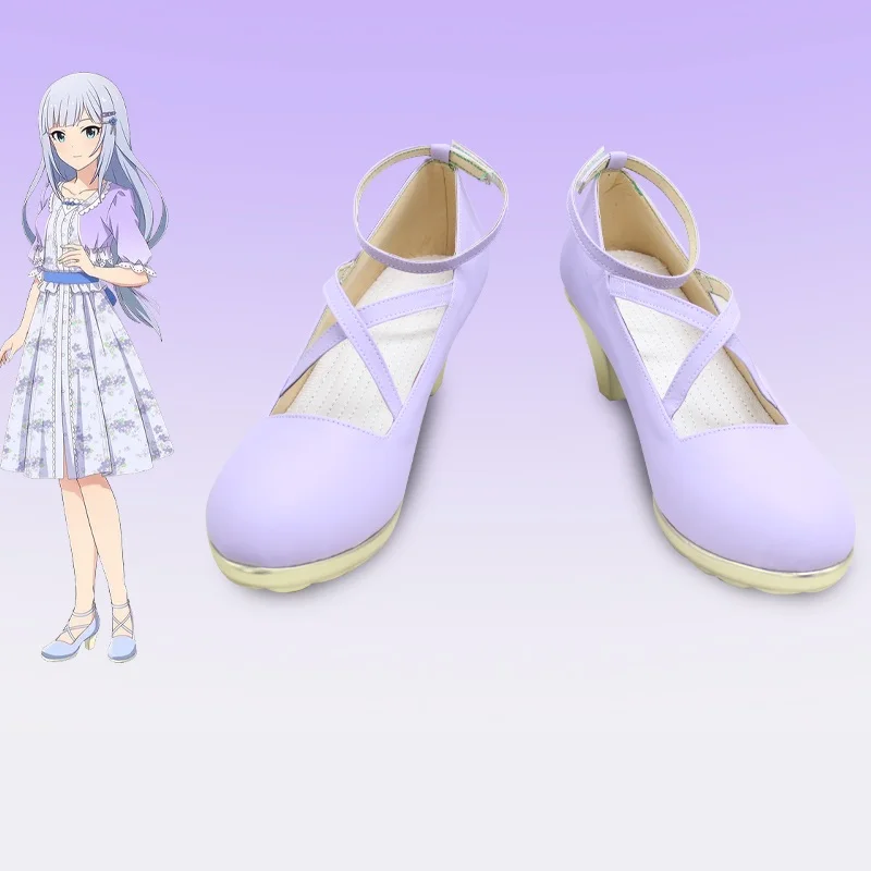 

Unisex Anime Cos THE IDOLM Shiraishi Tsumugi Cosplay Costumes Shoes Boots Custom Made Plus Size