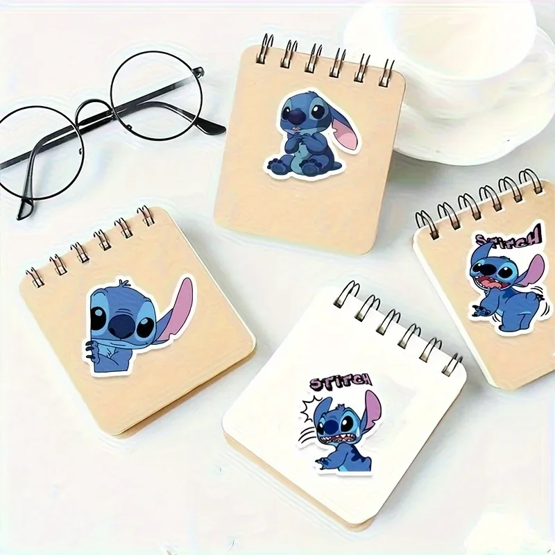 50pcs Disney Cute Stitch Stickers, Cartoon Decoration, Suitable for Laptops, Suitcases, Phones, and Water Bottles