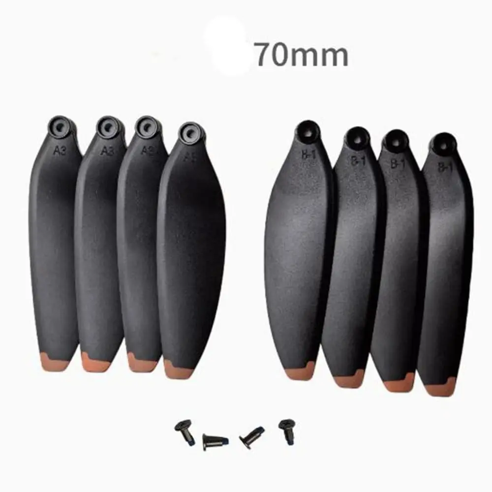 Universal Folding Propeller Blades 64mm/70mm Plastic Remote Control Parts Black Quadcopter Spare Blade