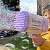 Bubble Gun Electric Soap Foam Machine 69 Holes Bubbles Magic Machine Portable Outdoor Party Toy LED Light Blower Toys Kid Gifts 1