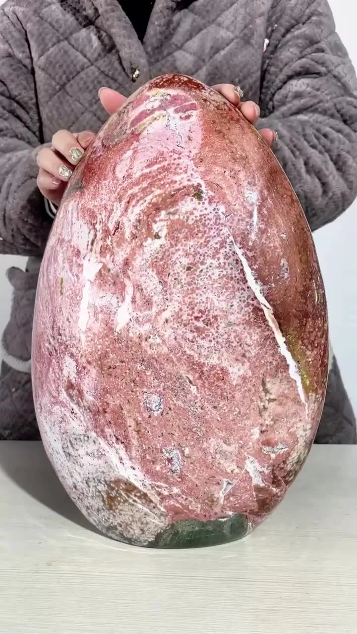 Кристаллы свободной формы Ocean Jasper натурального цвета розовый декор комнаты