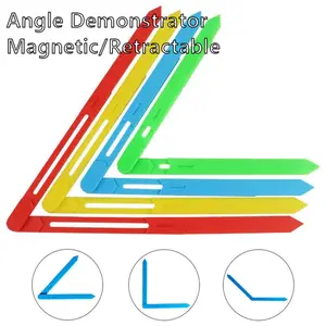 Выдвижной демонстратор математического угла, пластиковый магнитный угол активности, демонстрация модели, вращение на 360 градусов, обучающий угол, реквизит