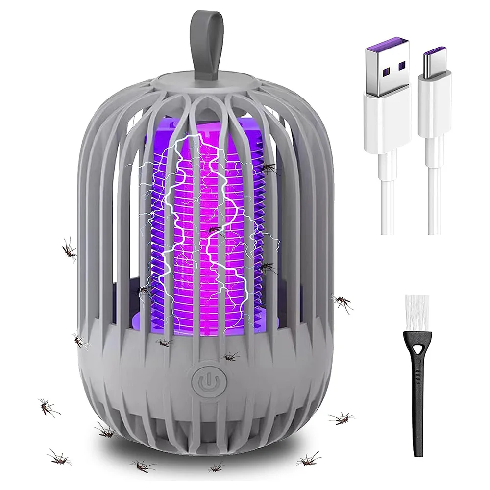 Mosquito Kiler Lamp Rechargeable Electric Mosquito Repllent Outdoor Protection Net UV Light for Garden Camping