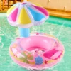 Mushroom shaped Swimming ring with shading Inflatable Pool Tubes Pool Floats  for kids 2